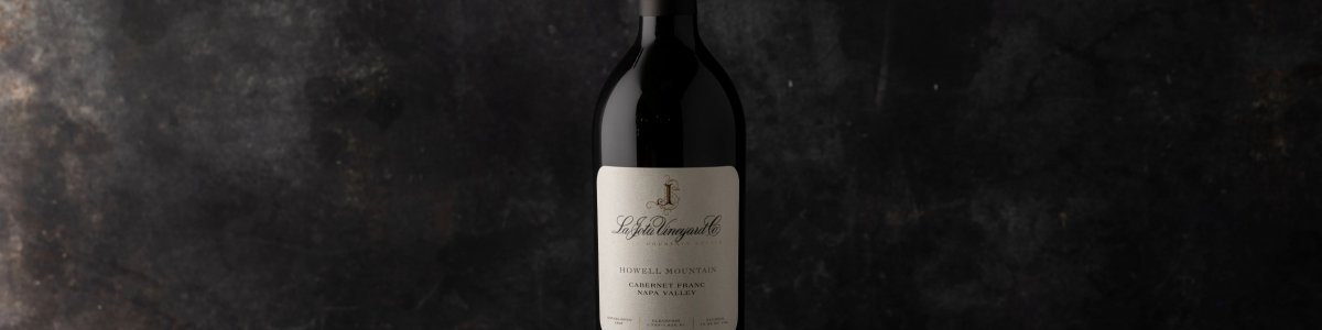 Single bottle of 2019 La Jota Howell Mountain Cabernet Franc
