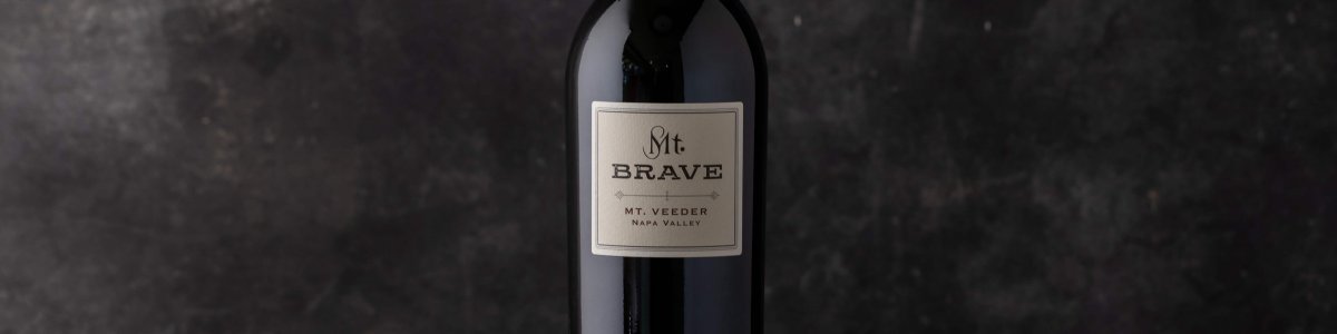 Single bottle of 2019 Mt. Brave Cabernet Sauvignon