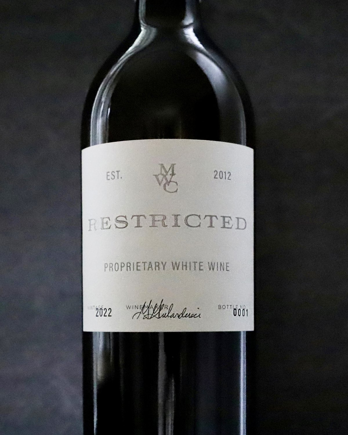 Restricted Proprietary White Wine