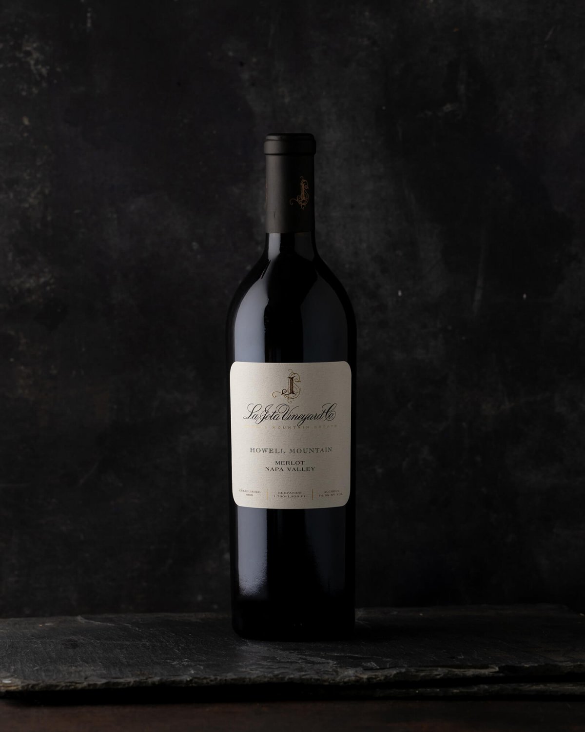 La Jota Howell Mountain Merlot beauty shot